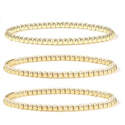 Gold Bead Bracelet for Women