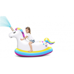 Customized Inflatable Unicorn Water Sprinkler Pool Float Ride on Toys